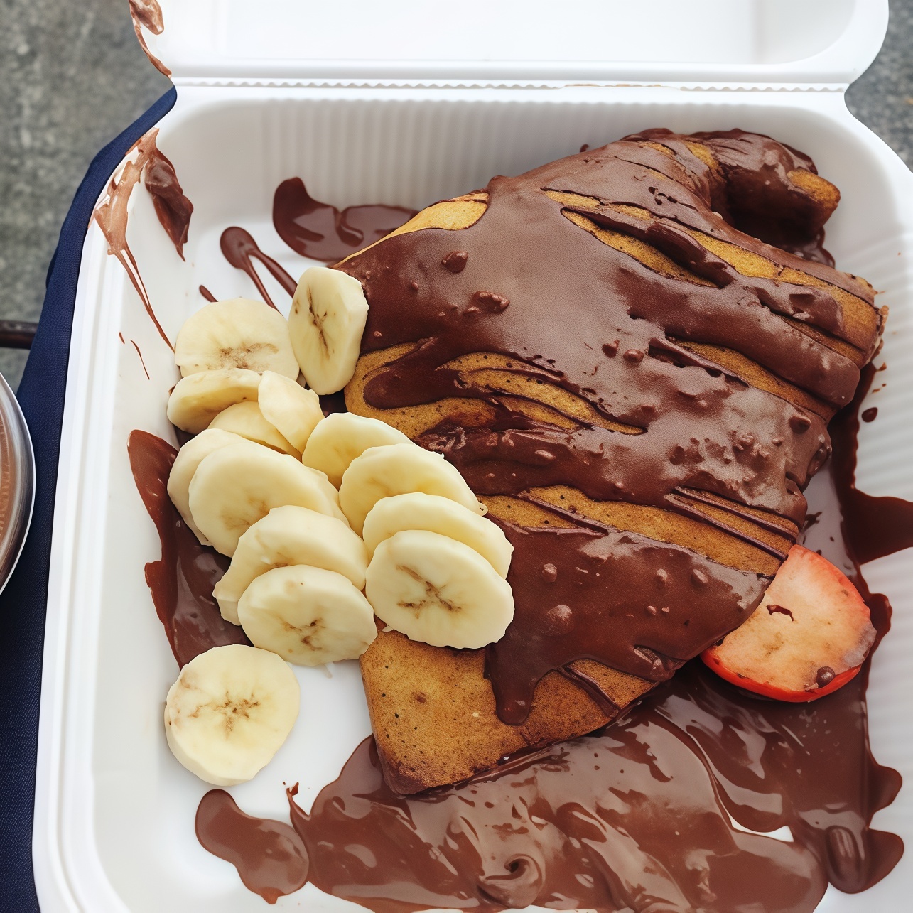 Crepa dulce de Nutella con fresa